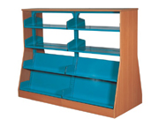 level double side shelfCG-SJD2-4|Library Furniture|Double-Sided Bookshelf|Office Furniture
